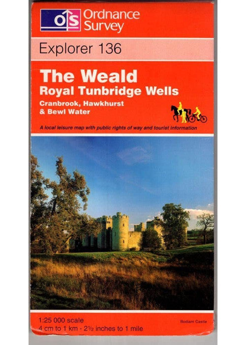 Weald, The, Royal Tunbridge Wells: Sheet 136 (Explorer Maps)