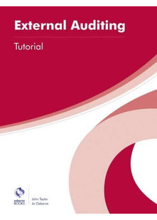 External Auditing Tutorial (AAT Professional Diploma in Accounting)