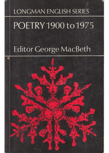 Poetry, 1900 to 1975 (Longman English Series)