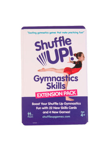 Shuffle Up Gymnastics Games Skills Pack - Family Games with 22 NEW Fun & Active Skills Cards, Gymnastics Equipment, Gymnastics Gifts for Girls & Boys