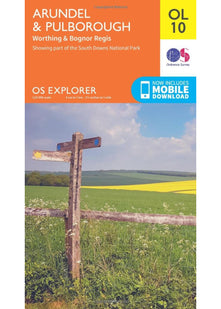 Arundel & Pulborough Map | Worthing & Bognor Regis | Ordnance Survey | OS Explorer Map OL10 | England | Walks | Hiking | Maps | Adventure