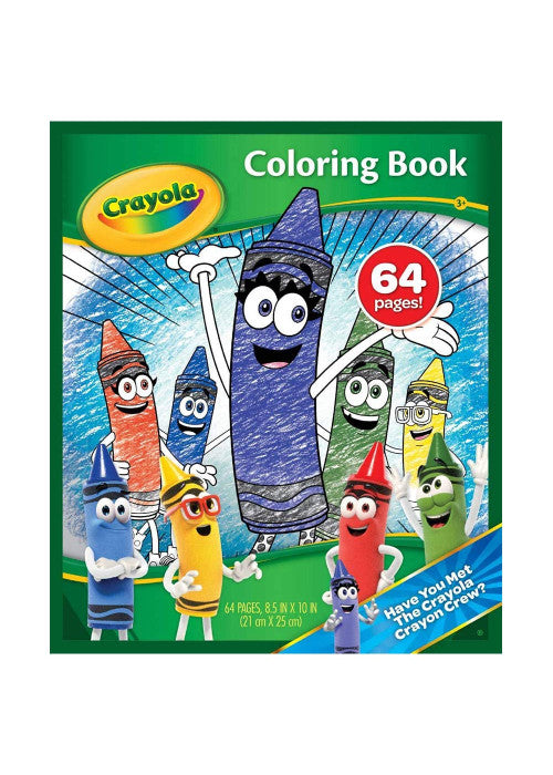 CRAYOLA 64 Page Colouring Book with Crayola Characters, White