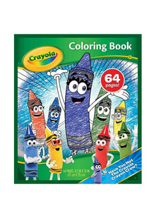 CRAYOLA 64 Page Colouring Book with Crayola Characters, White