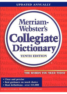 Plain Edge: 10th edition (Merriam-Webster Collegiate Dictionary)