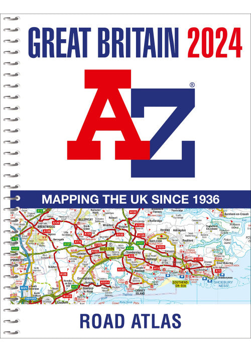 Great Britain A-Z Road Atlas 2024 (A4 Spiral)