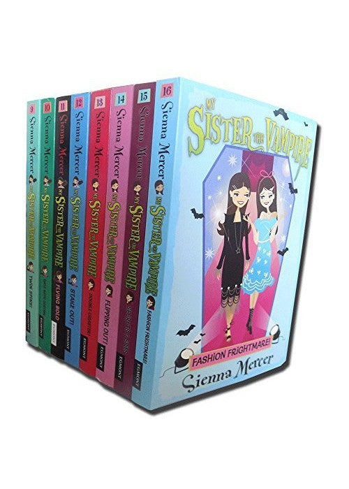 My Sister The Vampire - Series 2 (Books 9 To 16) Collection Pack Set By Sienna Mercer (Twin Spins, Date With Destiny, Flying Solo, Stake Out, Double Disaster, Flipping Out, Secrets and Spies, Fashion Frightmare)
