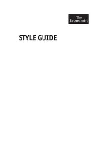 The Economist Style Guide