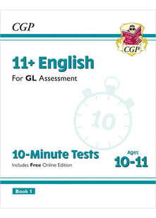11+ GL 10-Minute Tests: English - Ages 10-11 Book 1 (with Online Edition): for the 2026 tests (CGP GL 11+ Ages 10-11)