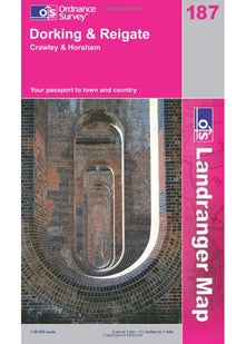 Dorking, Reigate and Crawley (OS Landranger Map 187)