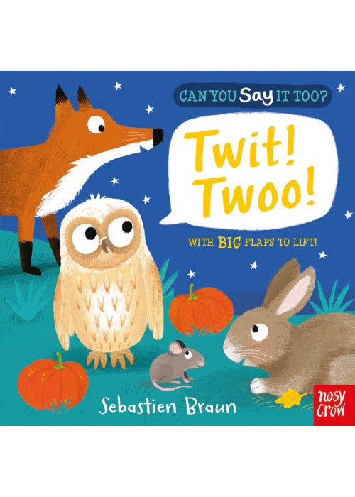 Can You Say It Too? Twit! Twoo!: With BIG Flaps to Lift!