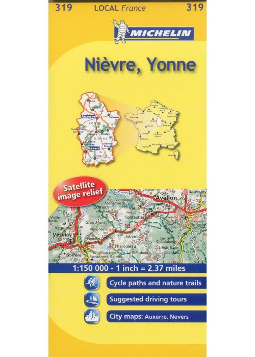 Nievre, Yonne: No. 319 (Michelin Local Maps)