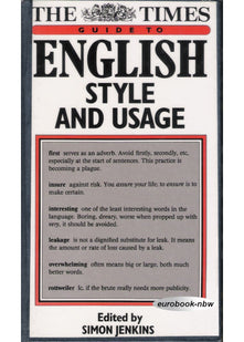 "Times" Guide to English Style and Usage