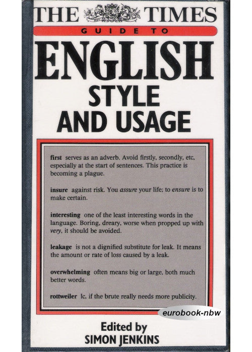 "Times" Guide to English Style and Usage
