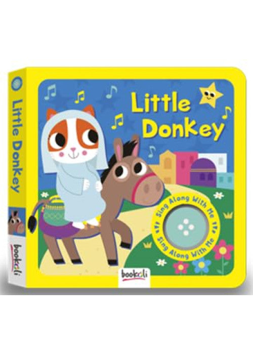 Bookoli | Little Donkey Sing Along With Me Sound Board Book | Musical Sound Book for Toddlers | Nursery Rhymes | Ages 18 Months to 4 Years